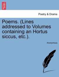 Poems. (Lines Addressed to Volumes Containing an Hortus Siccus, Etc.).