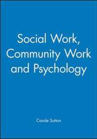 Social Work, Community Work And Psychology