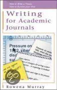 Writing for Academic Journals