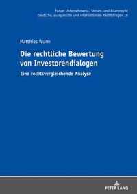 Die Rechtliche Bewertung Von Investorendialogen