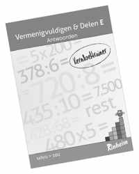 Kerndoeltrainer Vermenigvuldigen & Delen E antwoorden