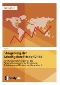 Steigerung der Arbeitgeberattraktivitat. Handlungsempfehlungen fur das Personalmanagement zur Gewinnung, Entwicklung und Bindung der Generation Y