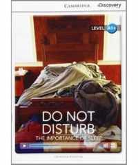 Do Not Disturb: The Importance of Sleep High Beginning Book with Online Access