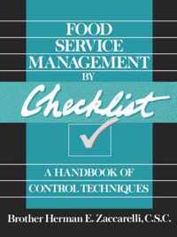 Food Service Management by Checklist