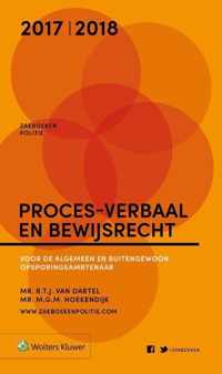 Zakboek proces-verbaal en bewijsrecht 2017-2018