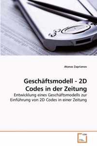 Geschaftsmodell - 2D Codes in der Zeitung