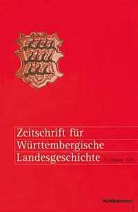 Zeitschrift Fur Wurttembergische Landesgeschichte