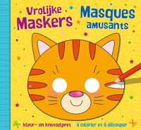 Vrolijke maskers - kleur- en knutselpret (4+) / Masques amusants  à découper et à colorier (4+)