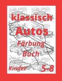 klassisch Autos Farbung Buch