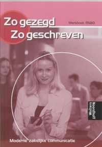 Zo gezegd, zo geschreven / MAO / deel Werkboek