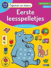 Oefenboek met stickers 0 -   Eerste leesspelletjes