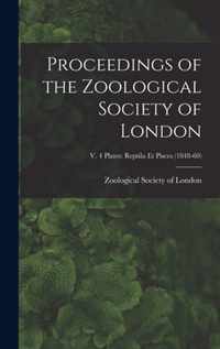 Proceedings of the Zoological Society of London; v. 4 plates