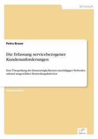 Die Erfassung servicebezogener Kundenanforderungen