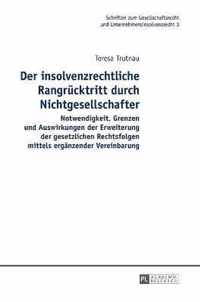 Der Insolvenzrechtliche Rangruecktritt Durch Nichtgesellschafter