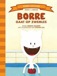 De Gestreepte Boekjes  -   Borre gaat op zwemles